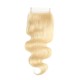 Free Part 4x4 Human Hair Blonde Body Wave Lace Closure
