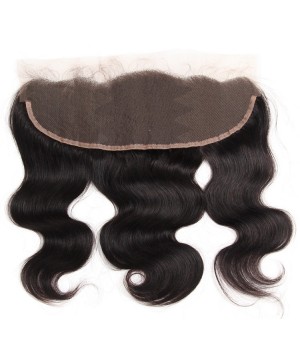 Brazilian Body Wave Virgin Human Hair 13x4 Lace Frontals Closures Free Part