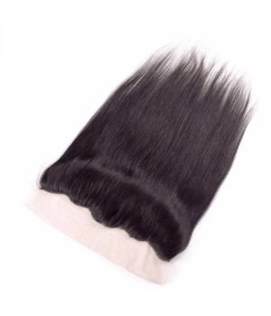 100% Human Hair Unprocessed Brazilian Straight Hair 13x4 Lace Frontal Closure Free Part
