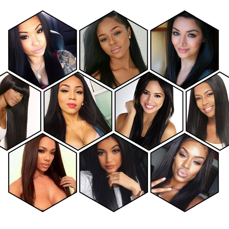 Virgin Peruvian Straight Hair Looks